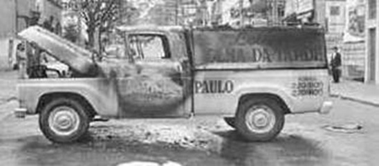 carro da folha usado durante a ditadura para torturar presos